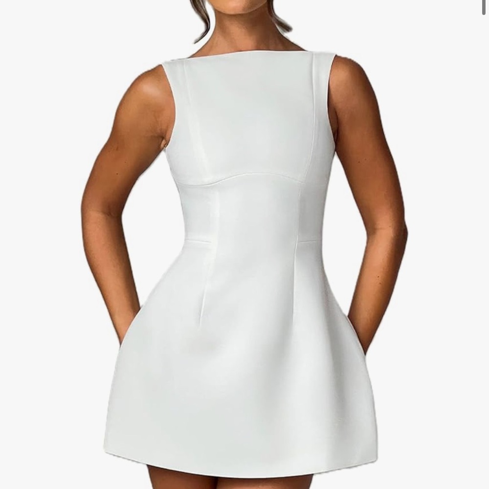 Amazon White Mini Dress